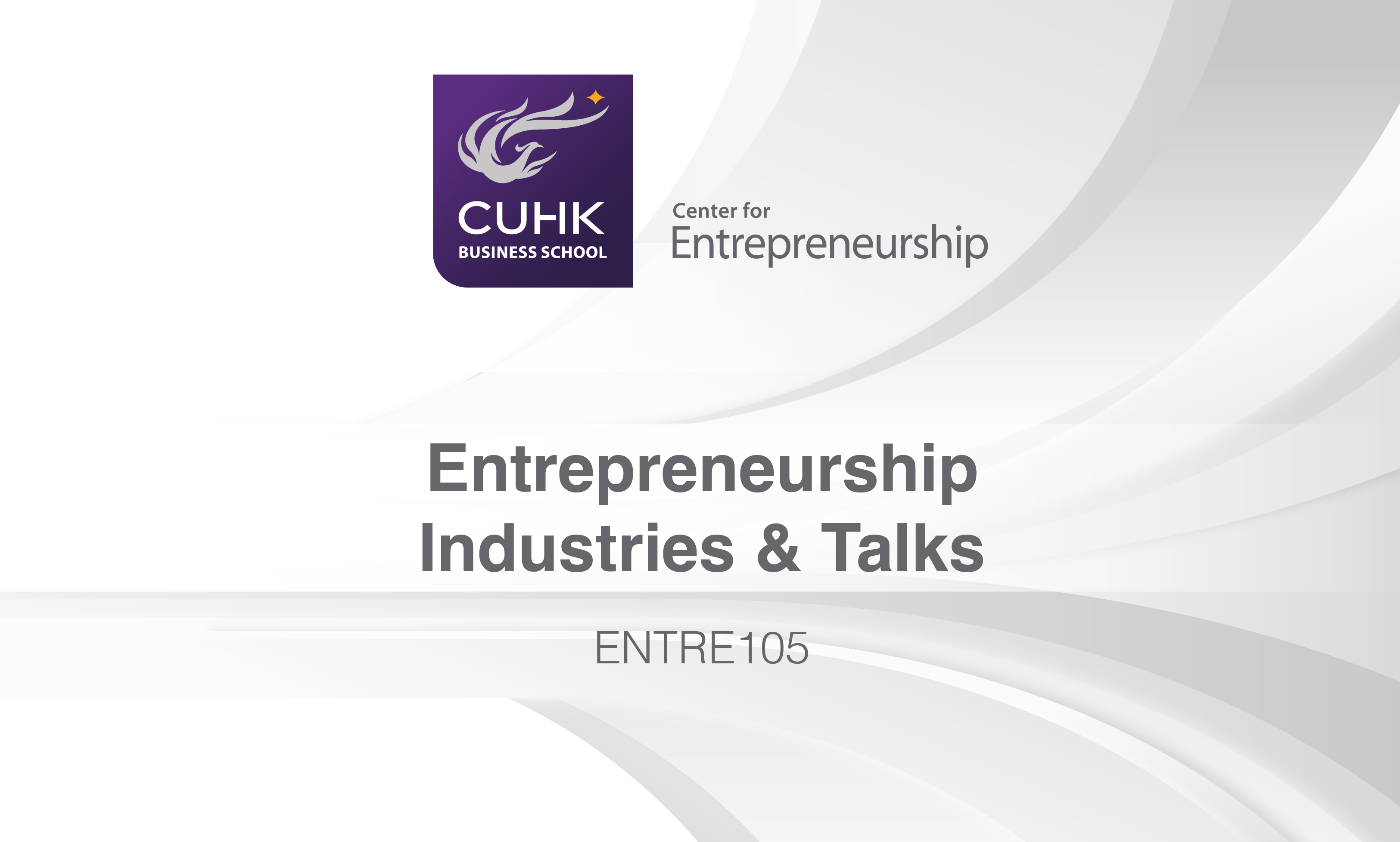 Entrepreneurship Industries & Talks ENTRE105
